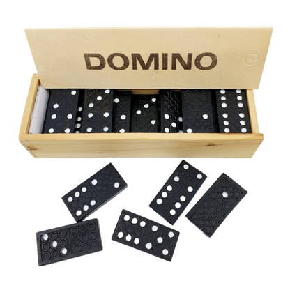 Domino - boîte en bois