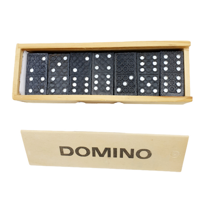 Domino - boîte en bois