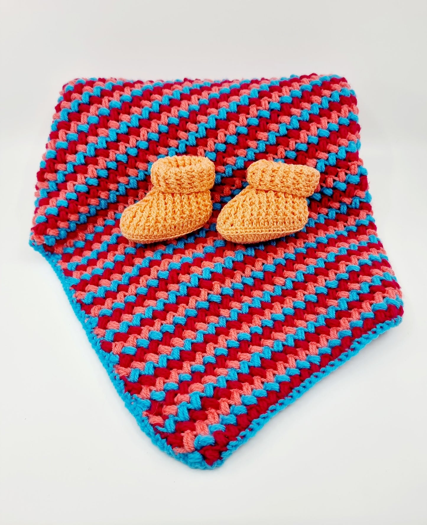 Couverture, chaussons bébé - Alaska