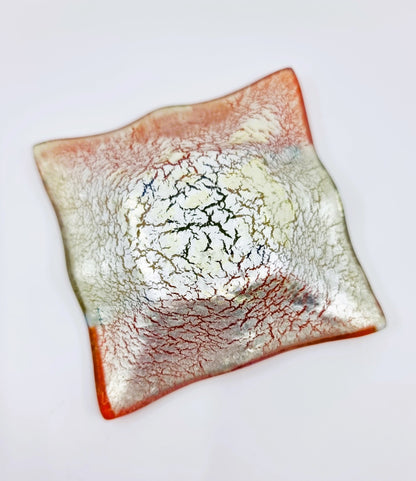 Soucoupe colorée en verre de Murano