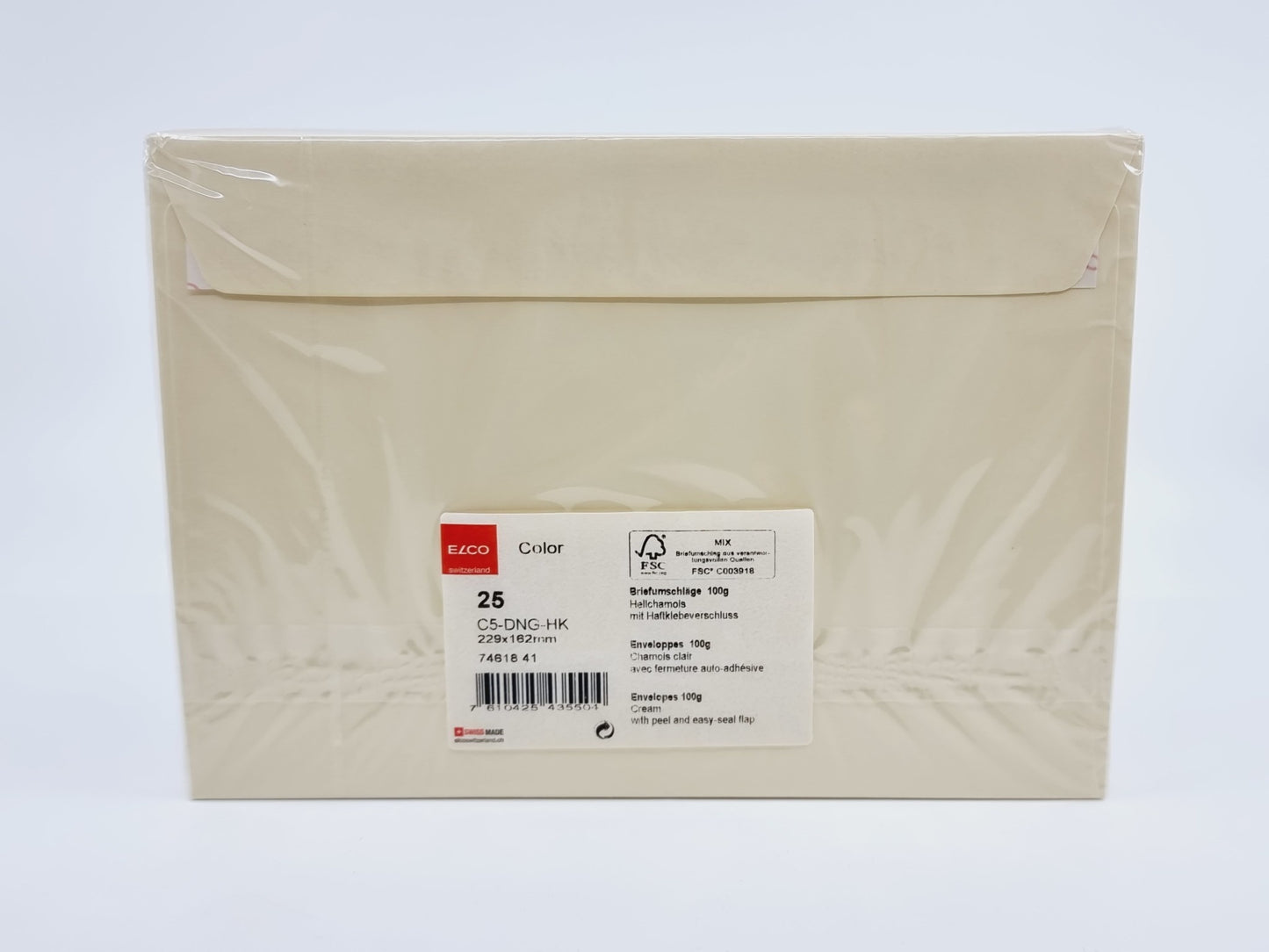 Enveloppe C5, chamois clair (25 pièces)