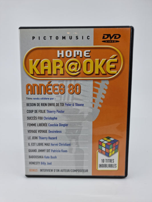 DVD - Home Karaoké – années 80, le DVD karaoké qui s'adapte à votre voix