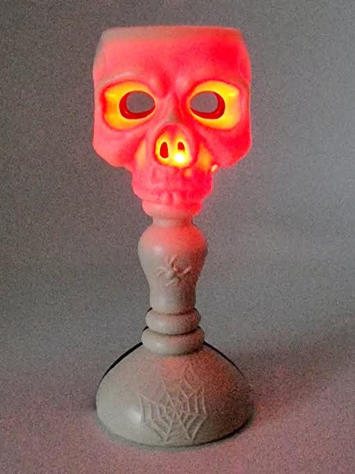 Tête de mort lumineuse (2 pièces)