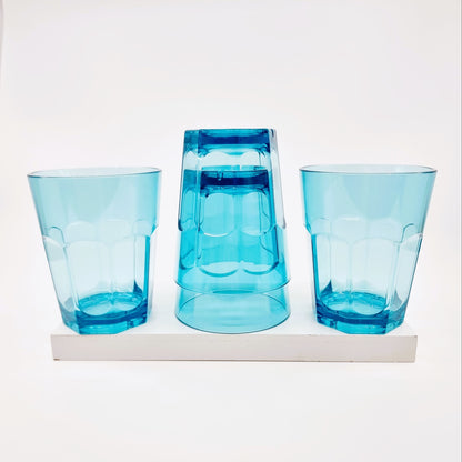 Gobelet en plastique - bleu (4 pièces)