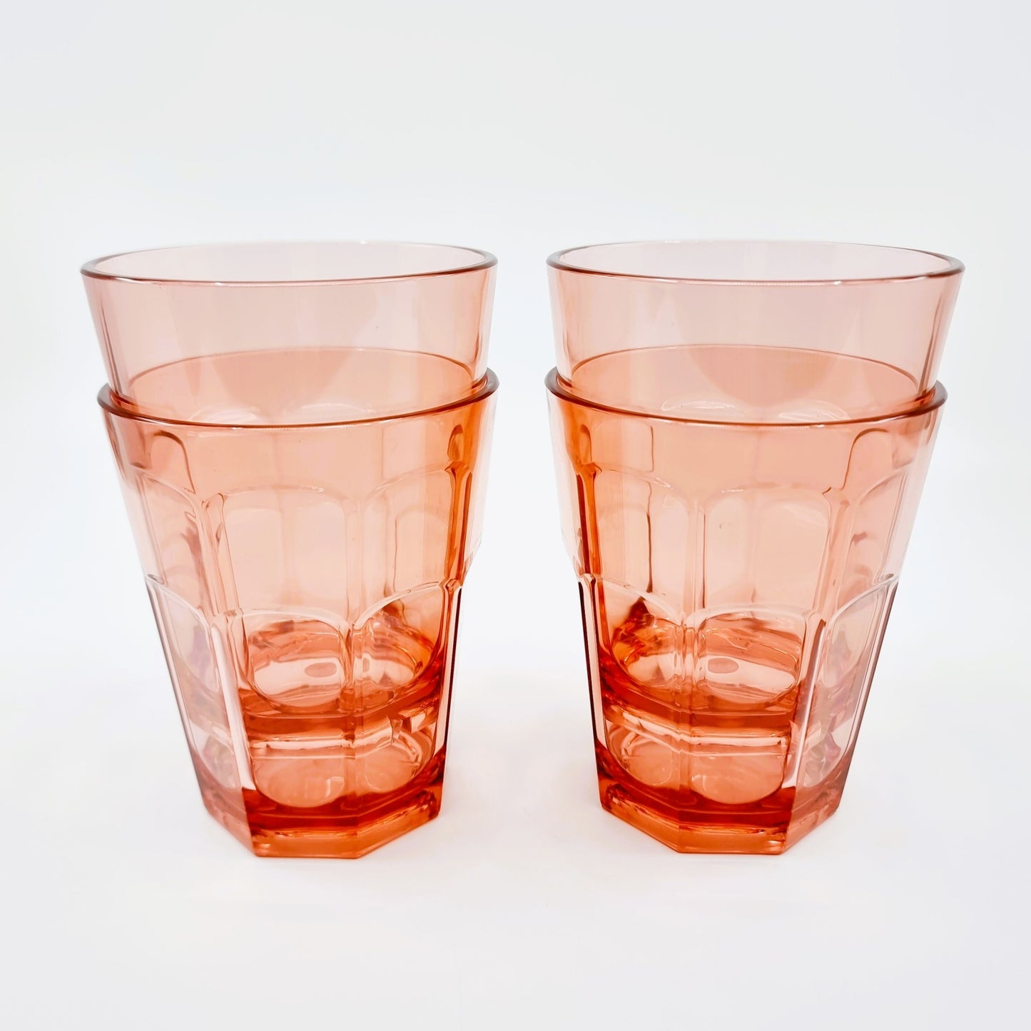 Gobelet en plastique - rose (4 pièces)