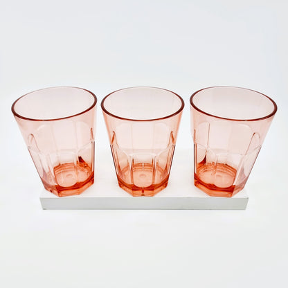Gobelet en plastique - rose (4 pièces)