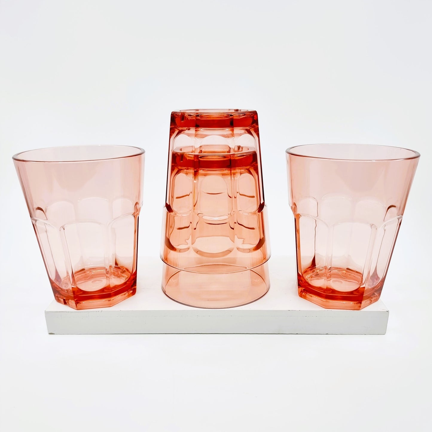 Gobelet en plastique - rose (4 pièces)