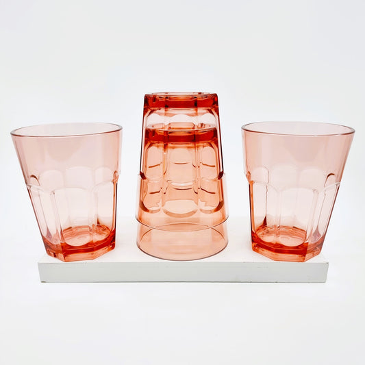 Gobelet en plastique - rose (4 pièces)