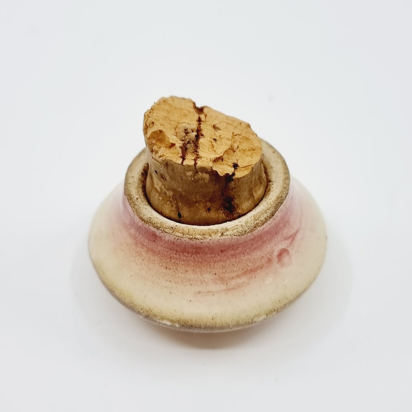 Gourde ancienne à liqueur en céramique - Armoiries de la commune d'Estavayer-le-Lac en Suisse