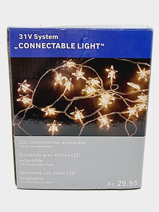 Guirlande avec étoiles LED extensible
