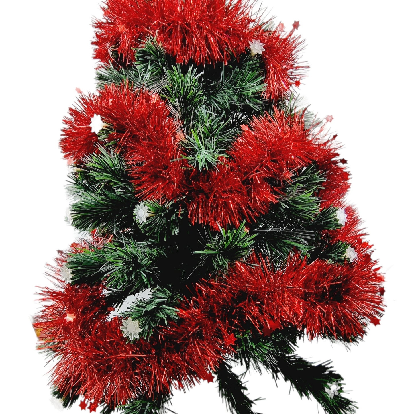 Guirlande rouge - étoiles (2 mètres)