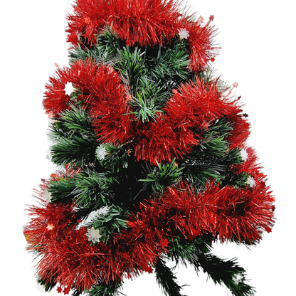 Guirlande rouge - étoiles (2 mètres)