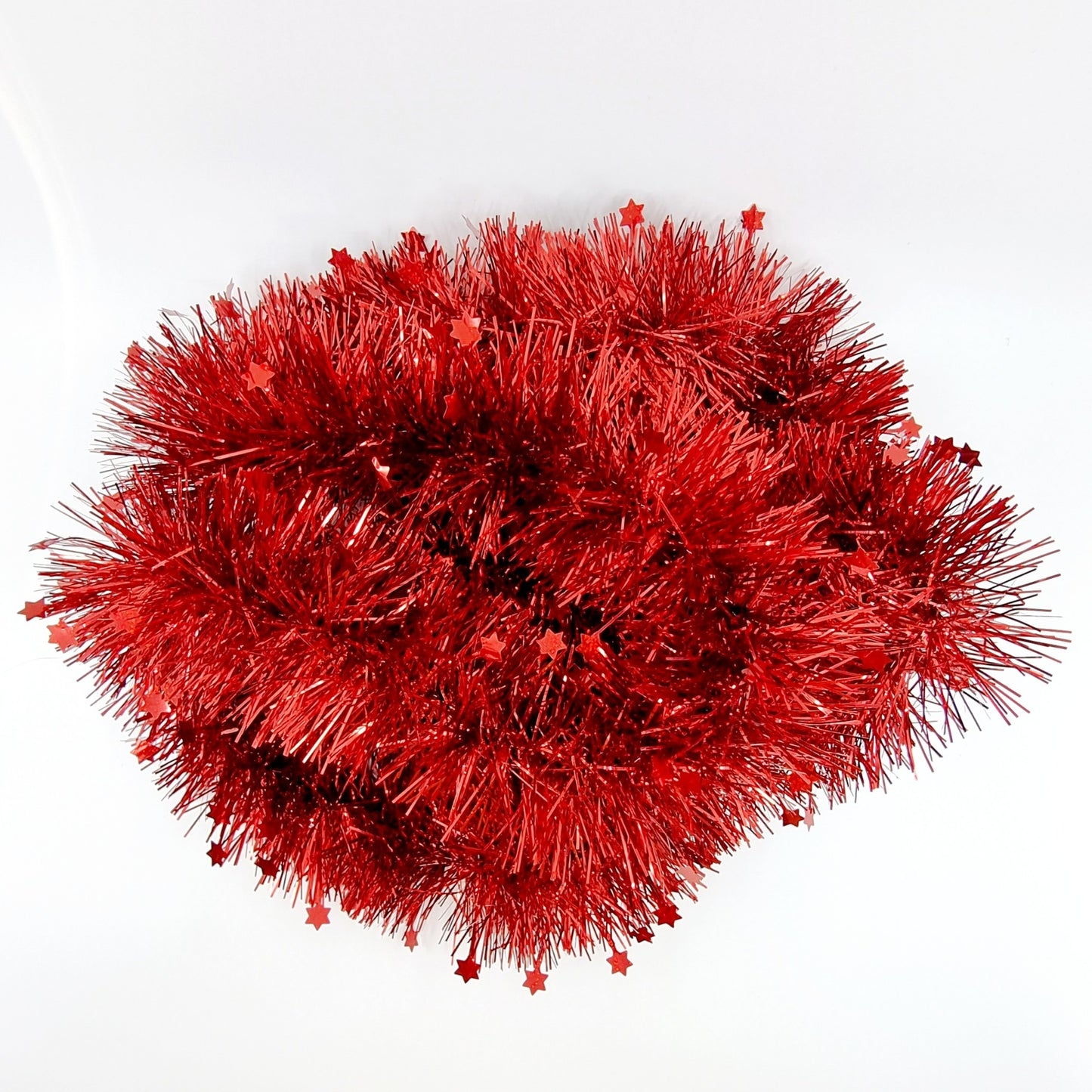 Guirlande rouge - étoiles (2 mètres)