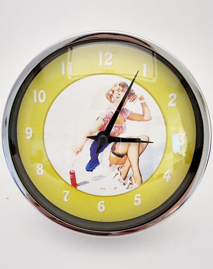 Horloge rétro - modèle vert