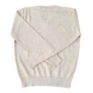 Pullover col en V motif argyle (SIZE : M)