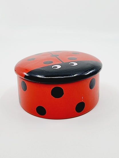Jeu de puces en bois - coccinelle