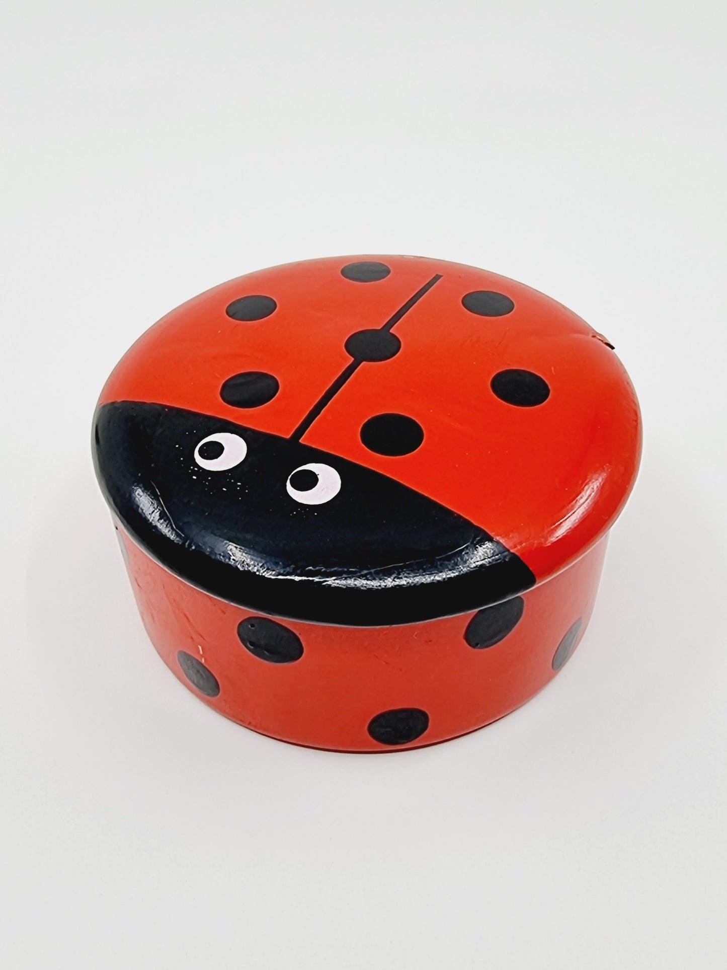 Jeu de puces en bois - coccinelle