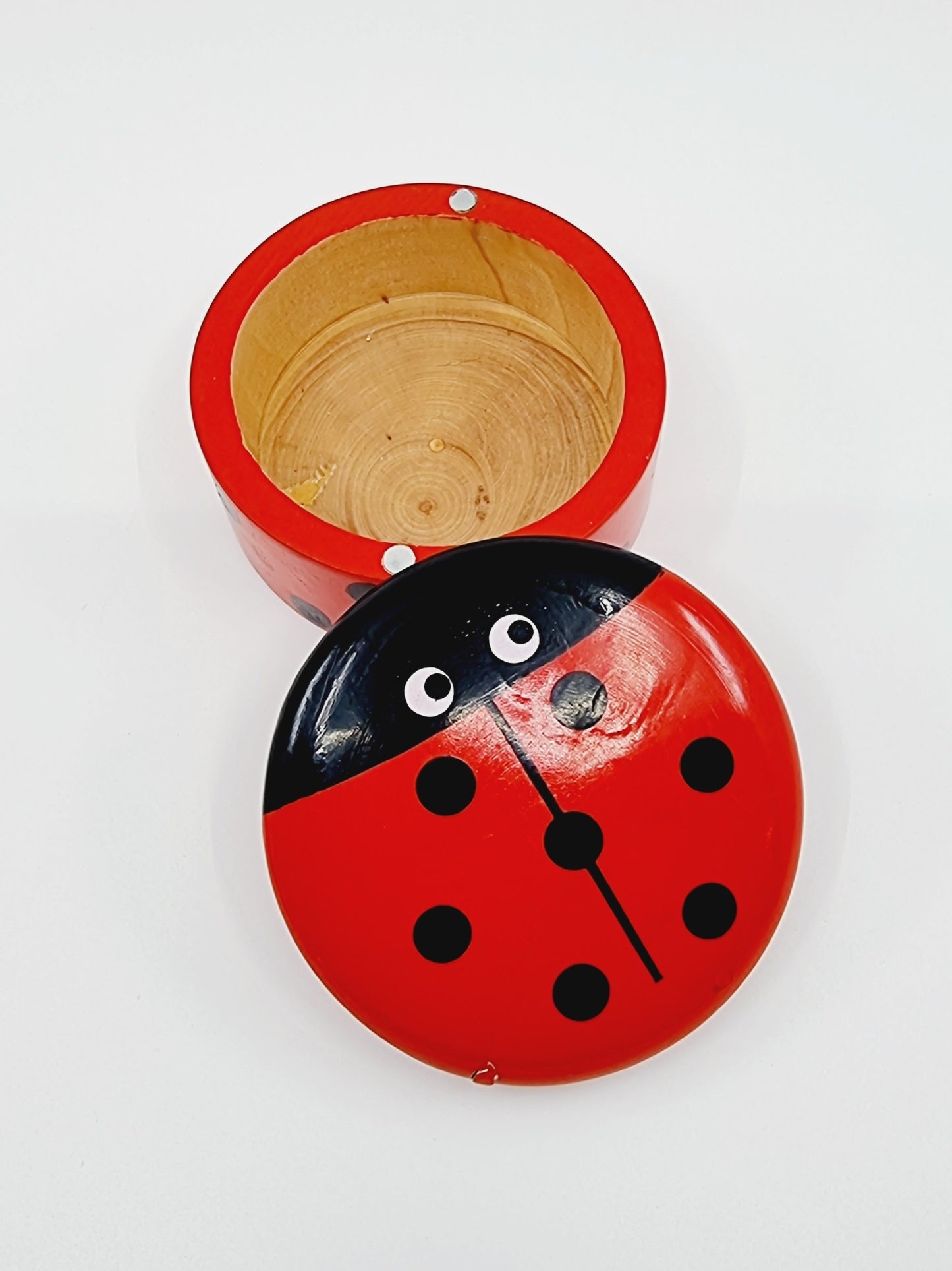 Jeu de puces en bois - coccinelle