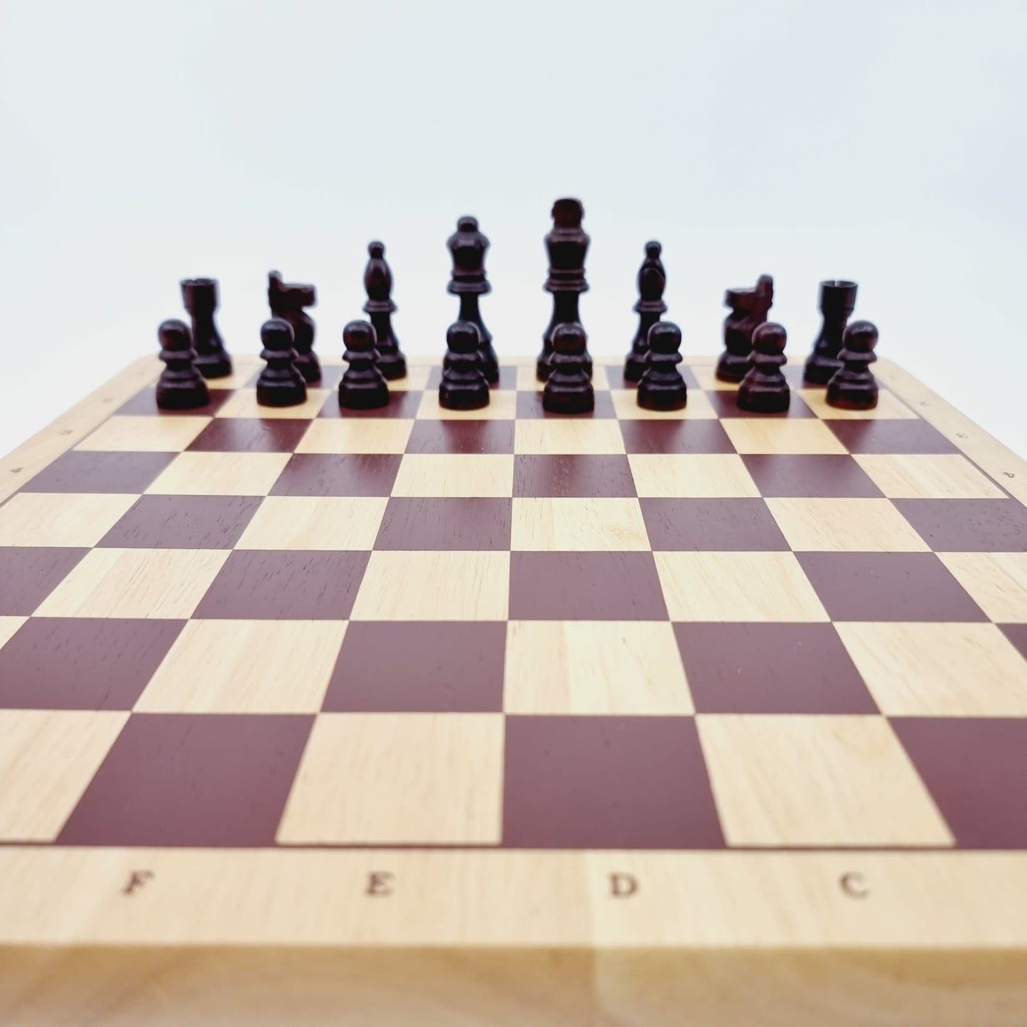 Jeu d'échecs en bois