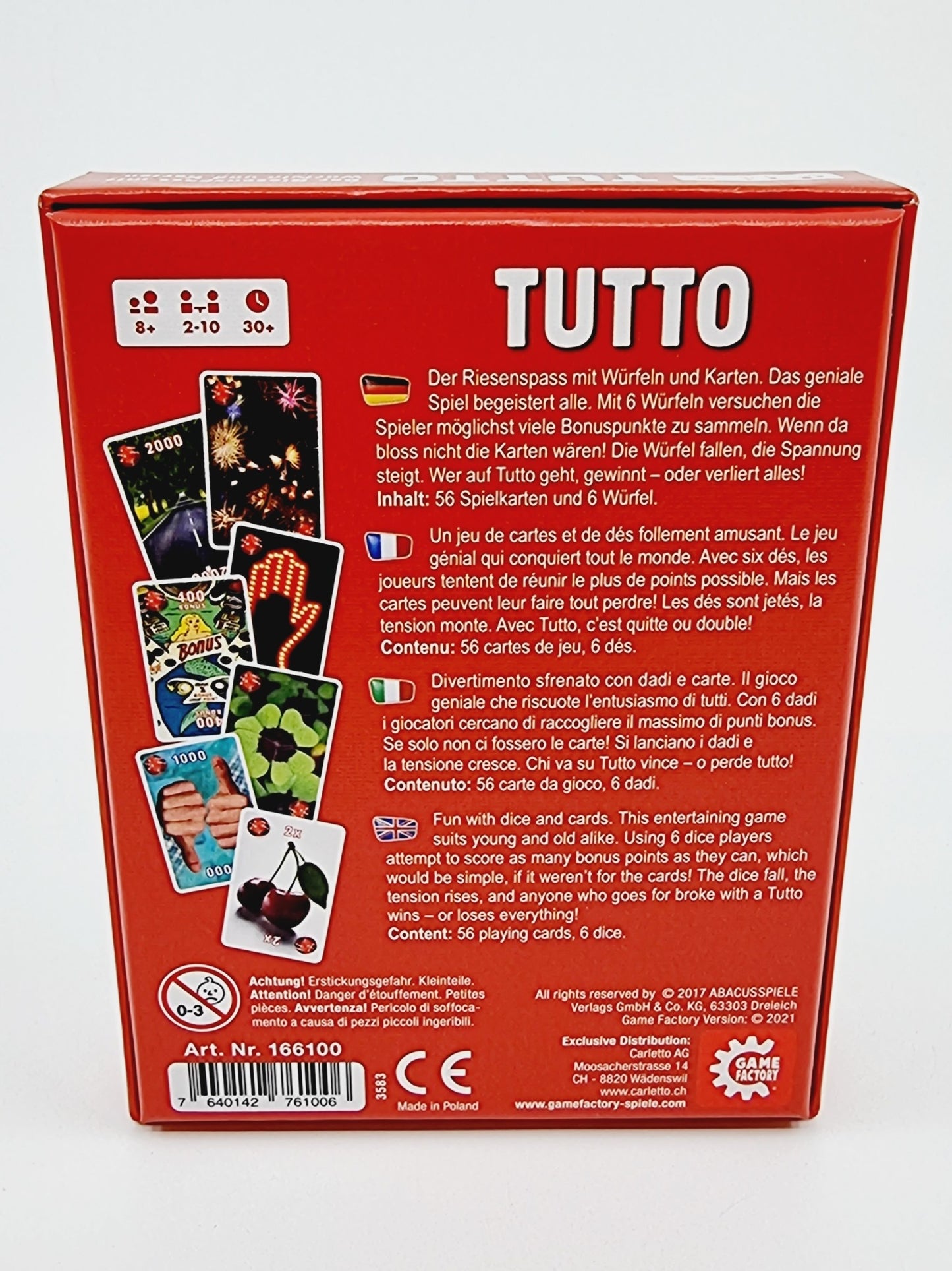 Jeu en famille : Tutto