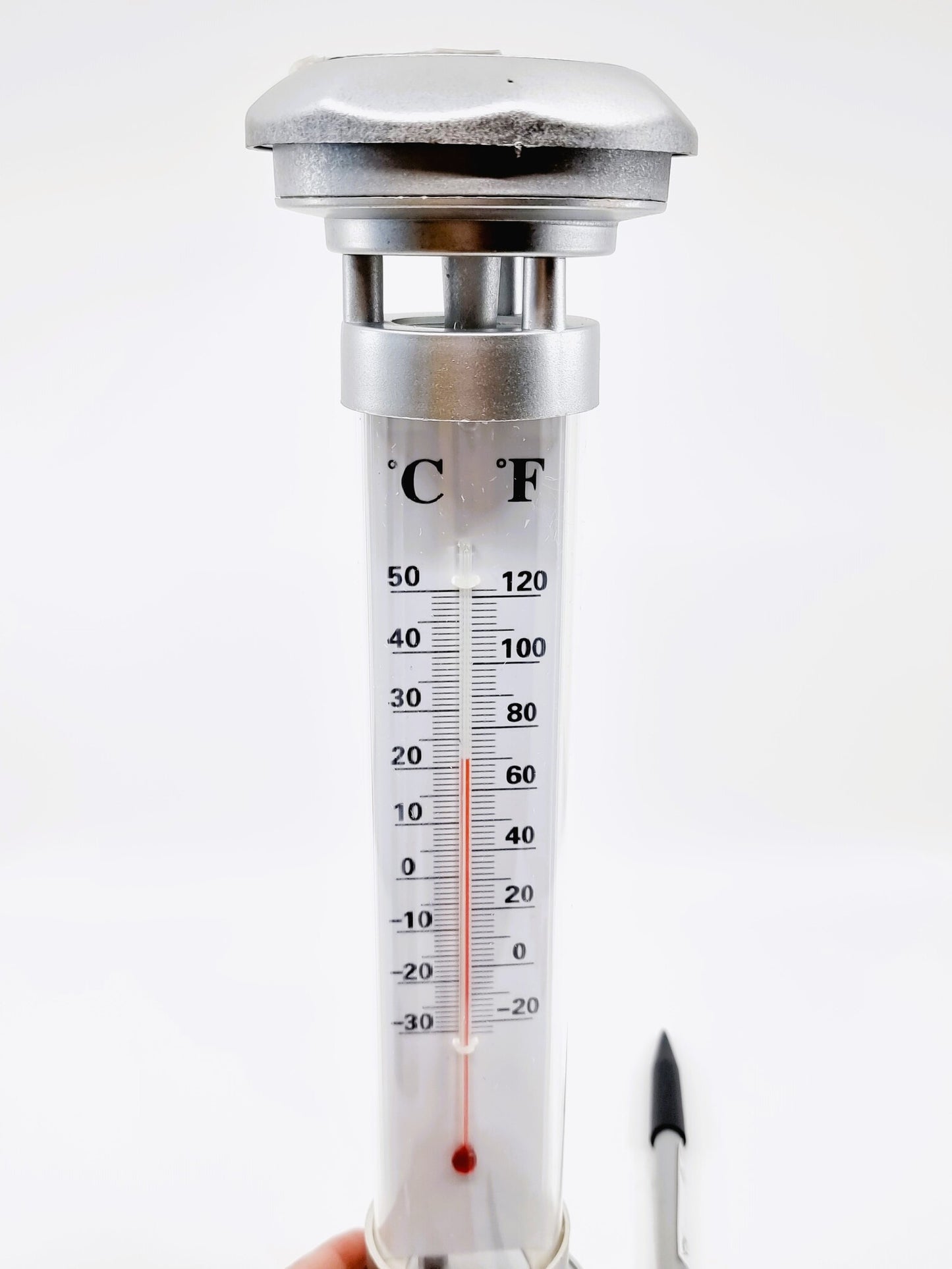 Lampe solaire LED avec thermomètre