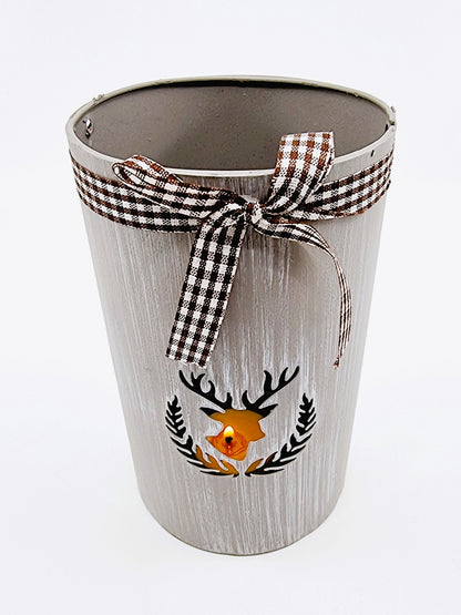 Lanterne effet bois - cerf