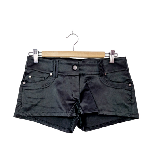 Short mini noir satiné (SIZE : S)
