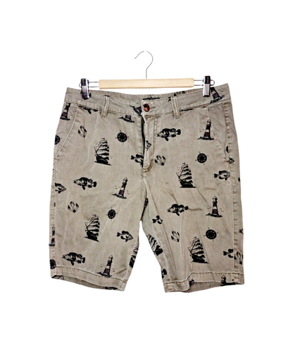 Bermuda à imprimé marin (SIZE : 30)