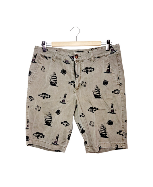 Bermuda à imprimé marin (SIZE : 30)