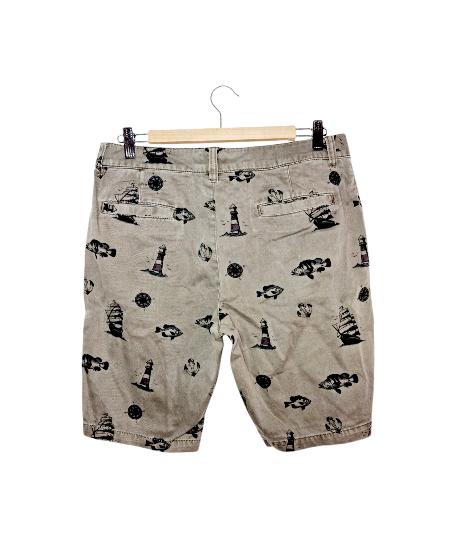 Bermuda à imprimé marin (SIZE : 30)