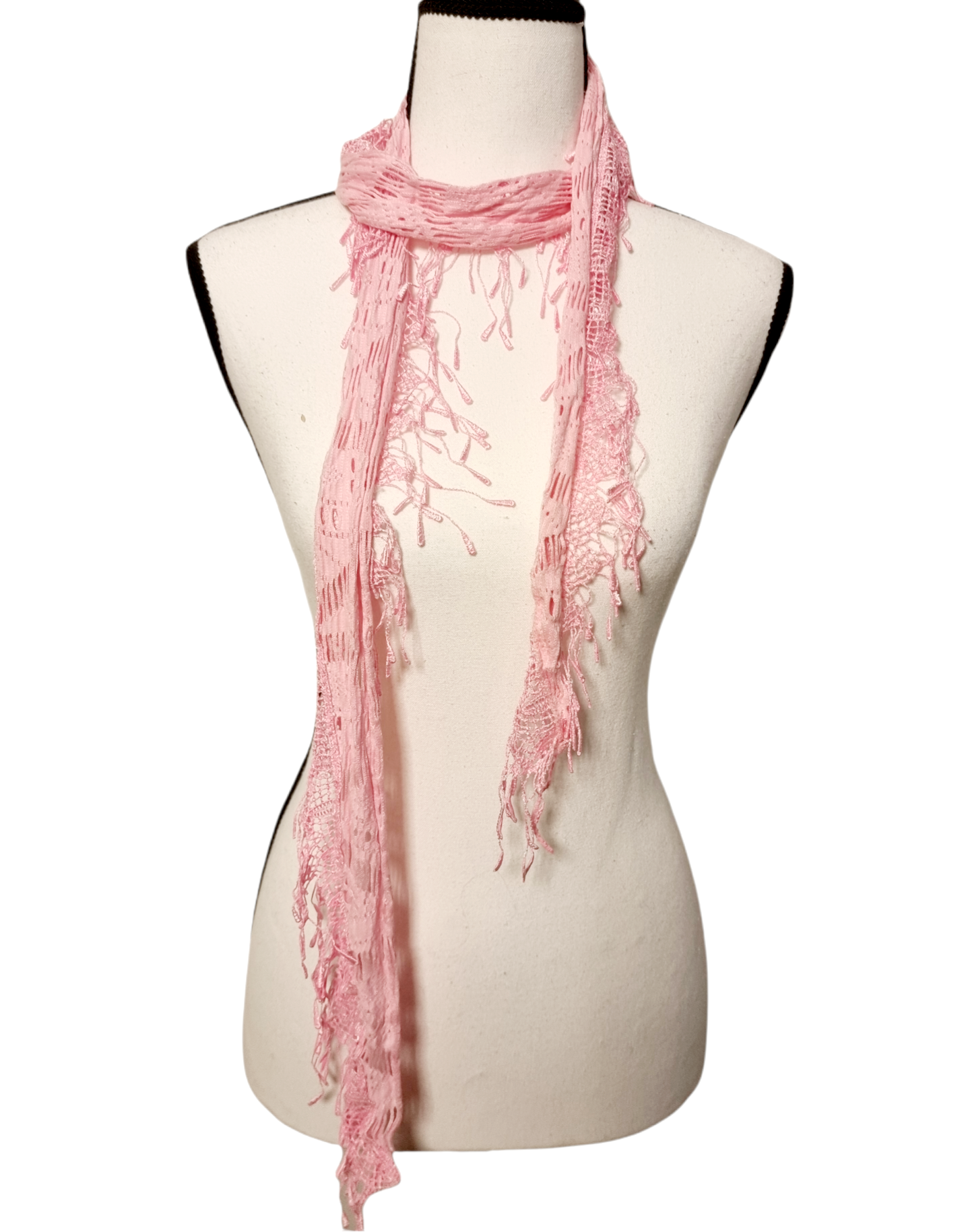 Echarpe ficelle rose