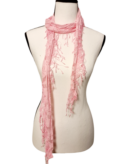 Echarpe ficelle rose