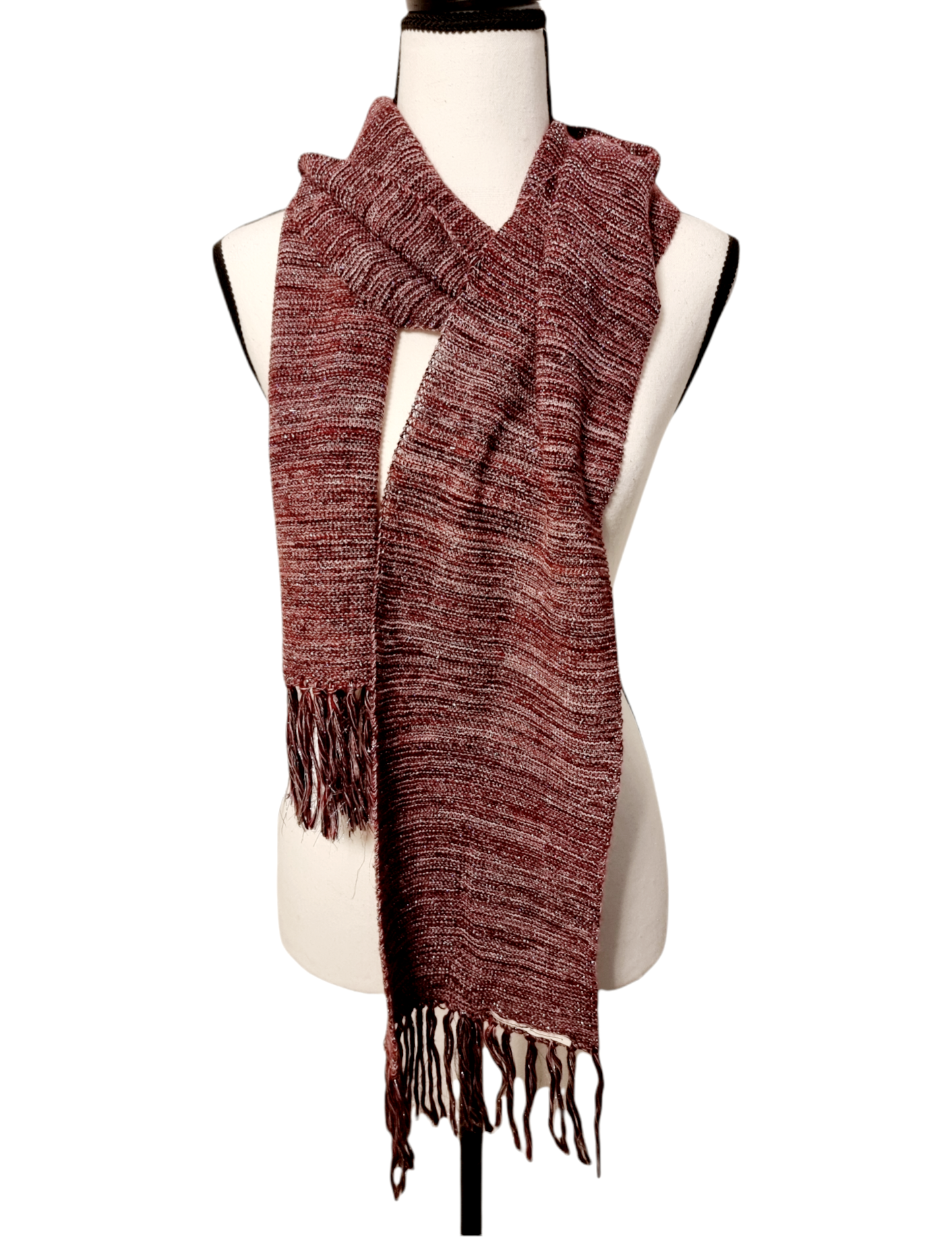 Echarpe rose/violet chinée