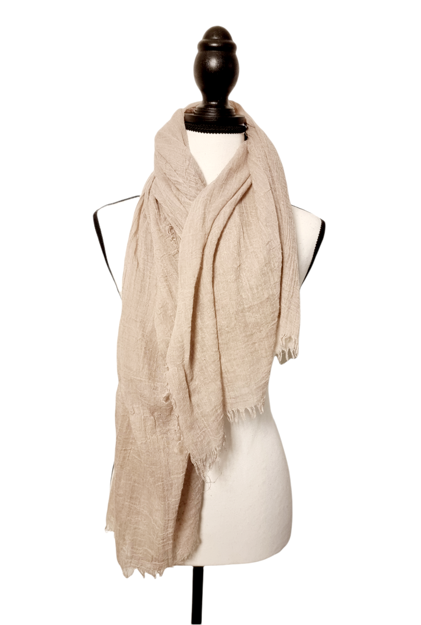 Foulard couleur sable