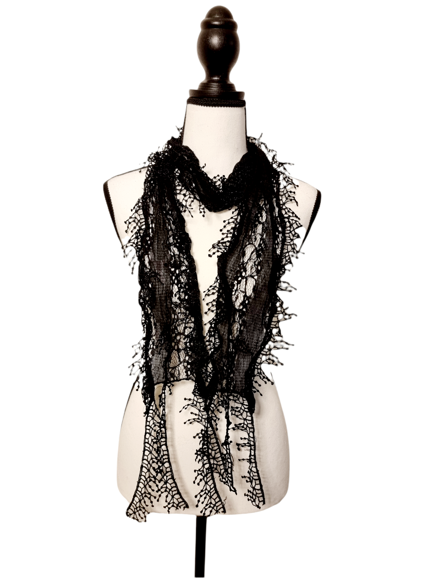 Echarpe ficelle noire