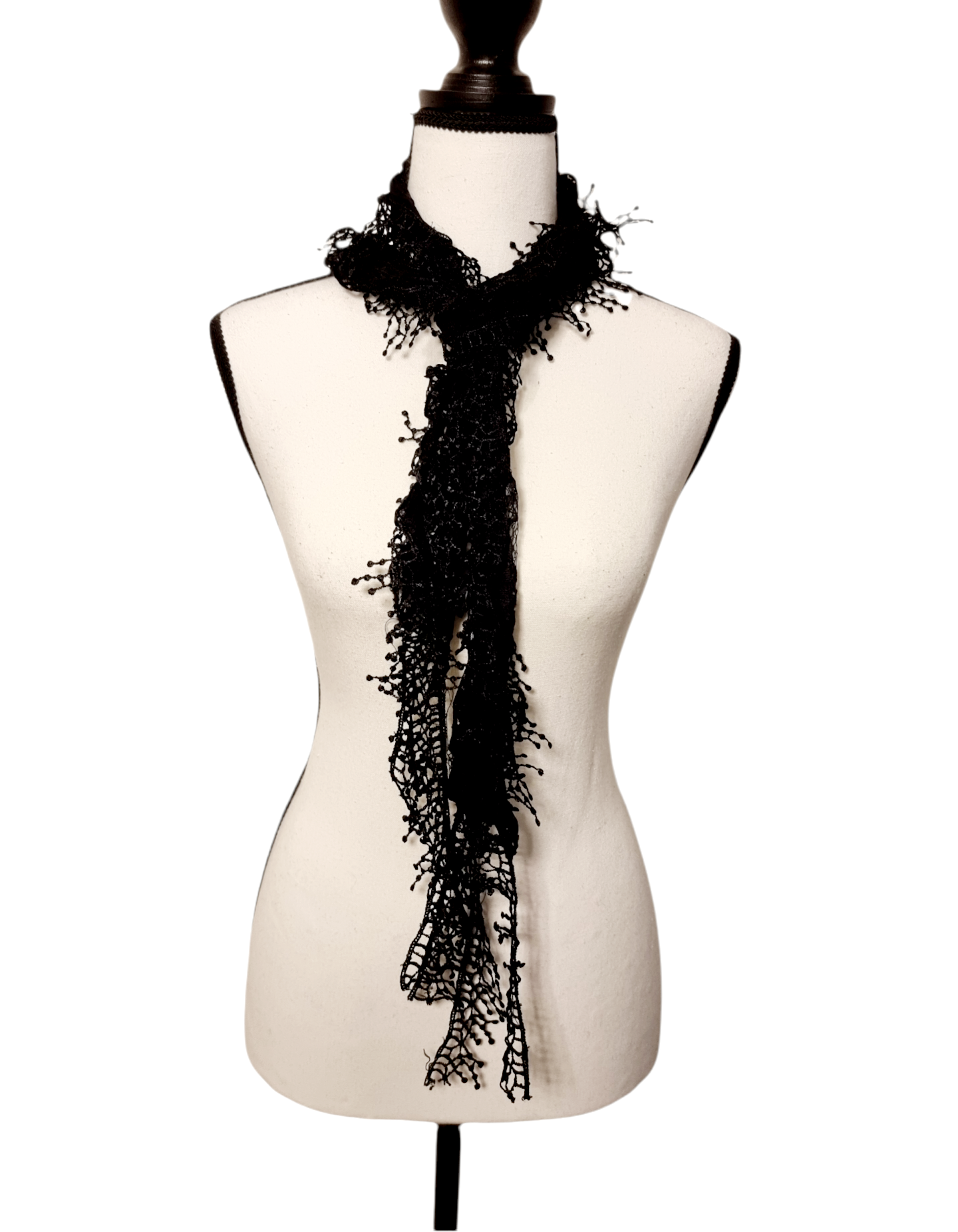 Echarpe ficelle noire