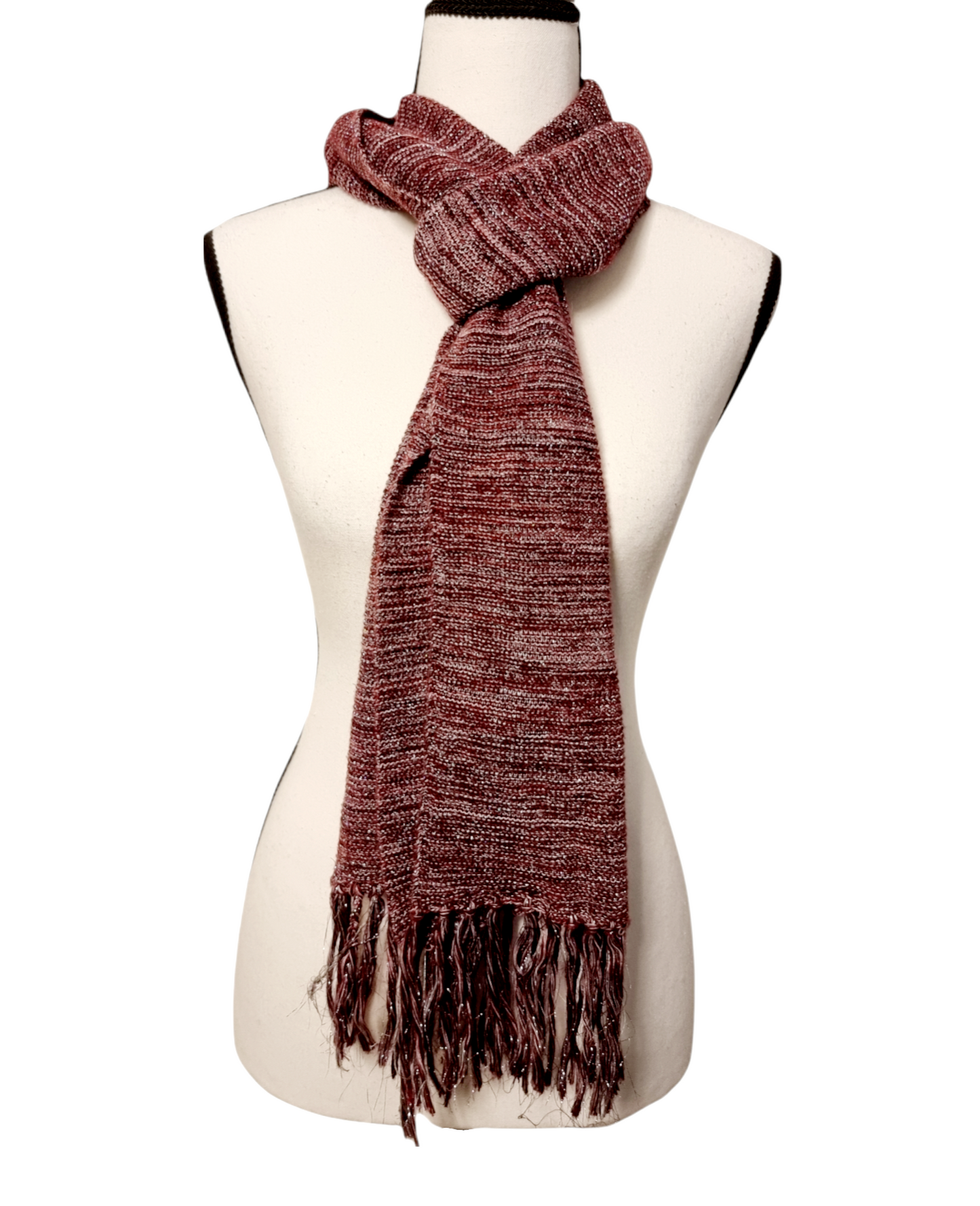 Echarpe rose/violet chinée