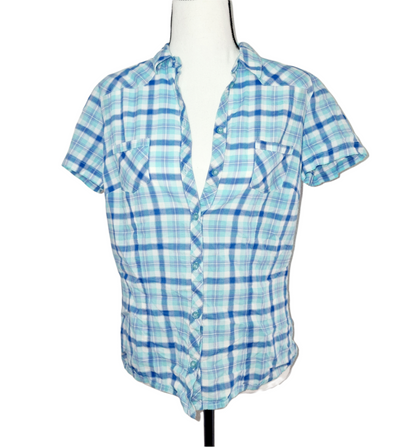 Chemise manches courtes à carreaux (SIZE : M)