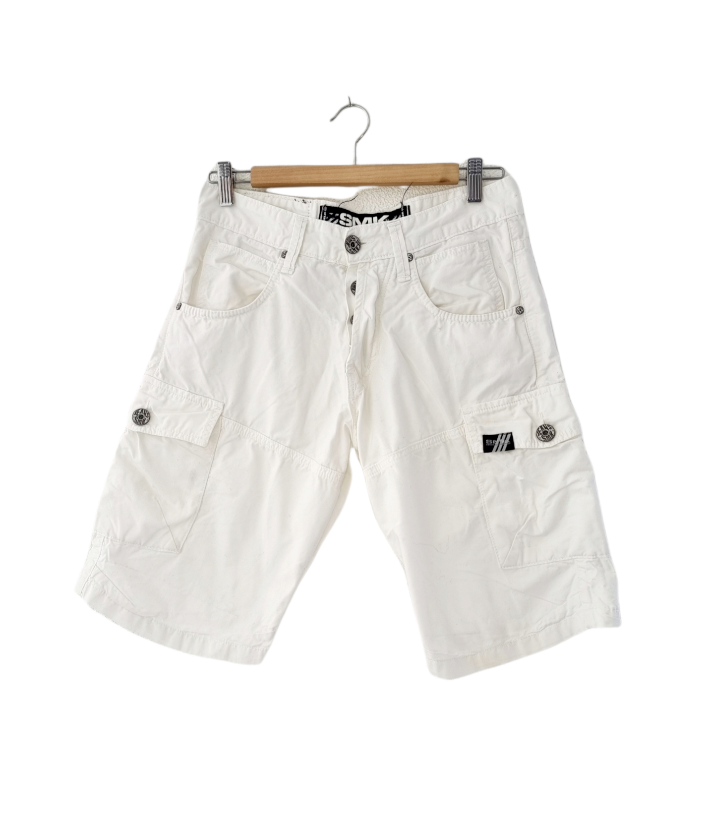 Bermuda blanc à poches (SIZE : 36)