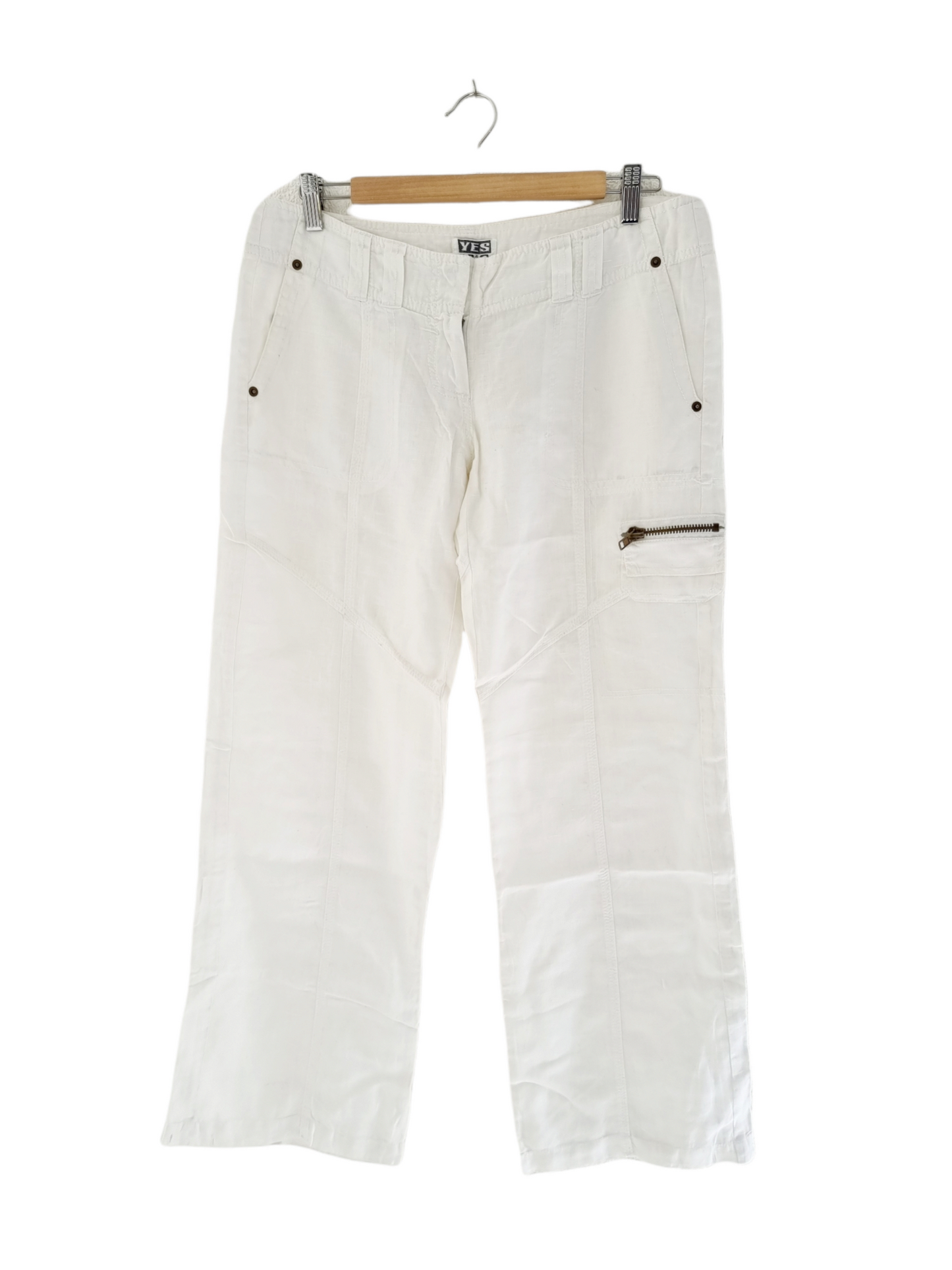 Pantalon large en lin (SIZE : 38)