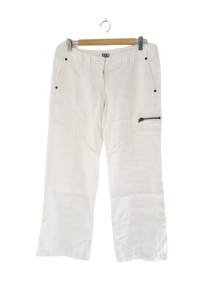 Pantalon large en lin (SIZE : 38)