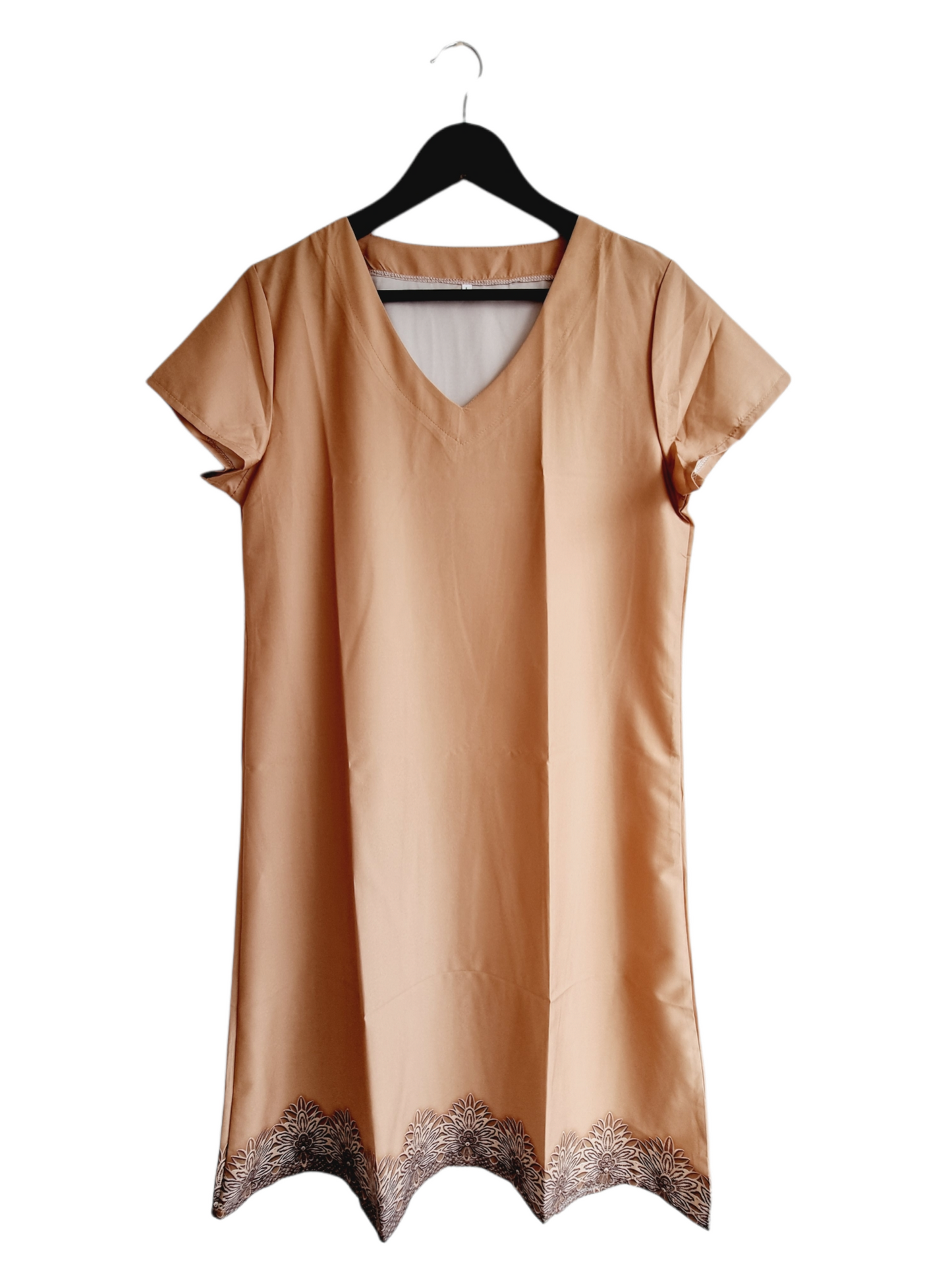 Robe/t-shirt fleuri sur le bas (SIZE : L)