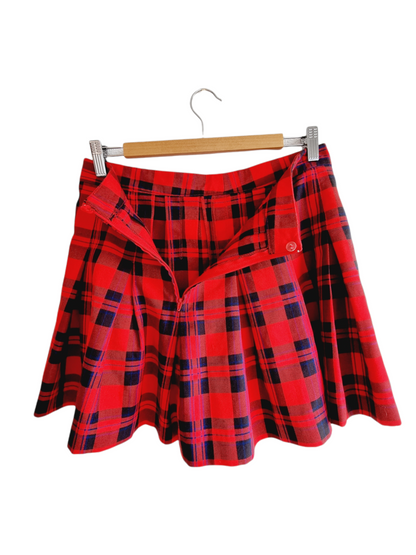 Jupe à carreaux rouge & noir (SIZE : EUR 40)