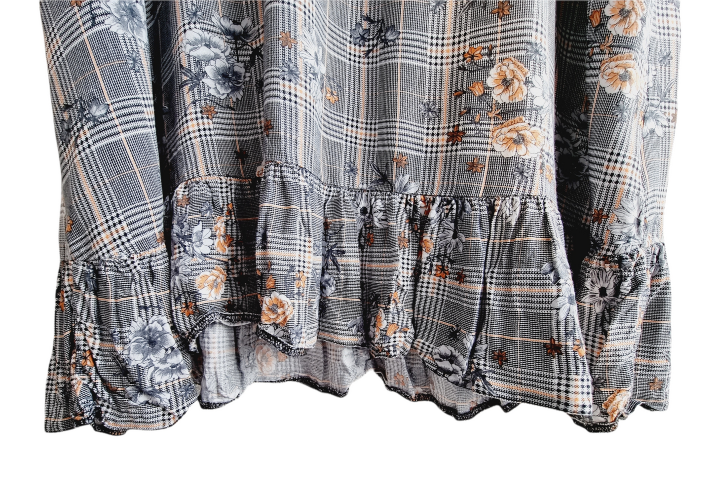 Robe longue pied de poule (SIZE : 44)