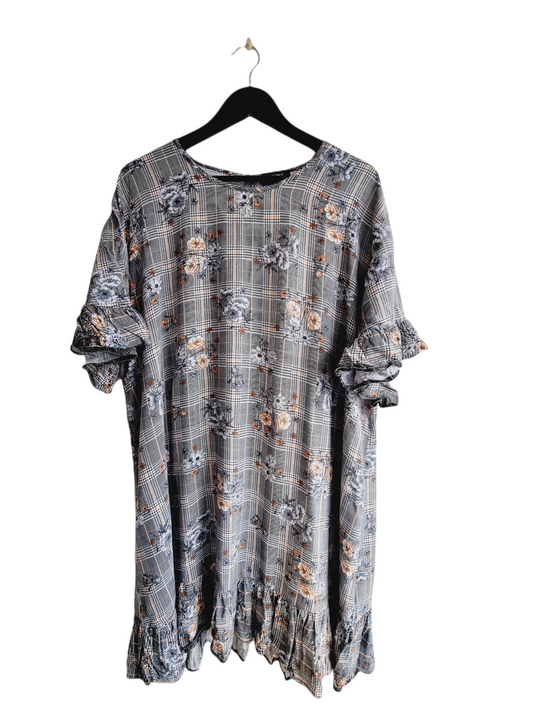 Robe longue pied de poule (SIZE : 44)