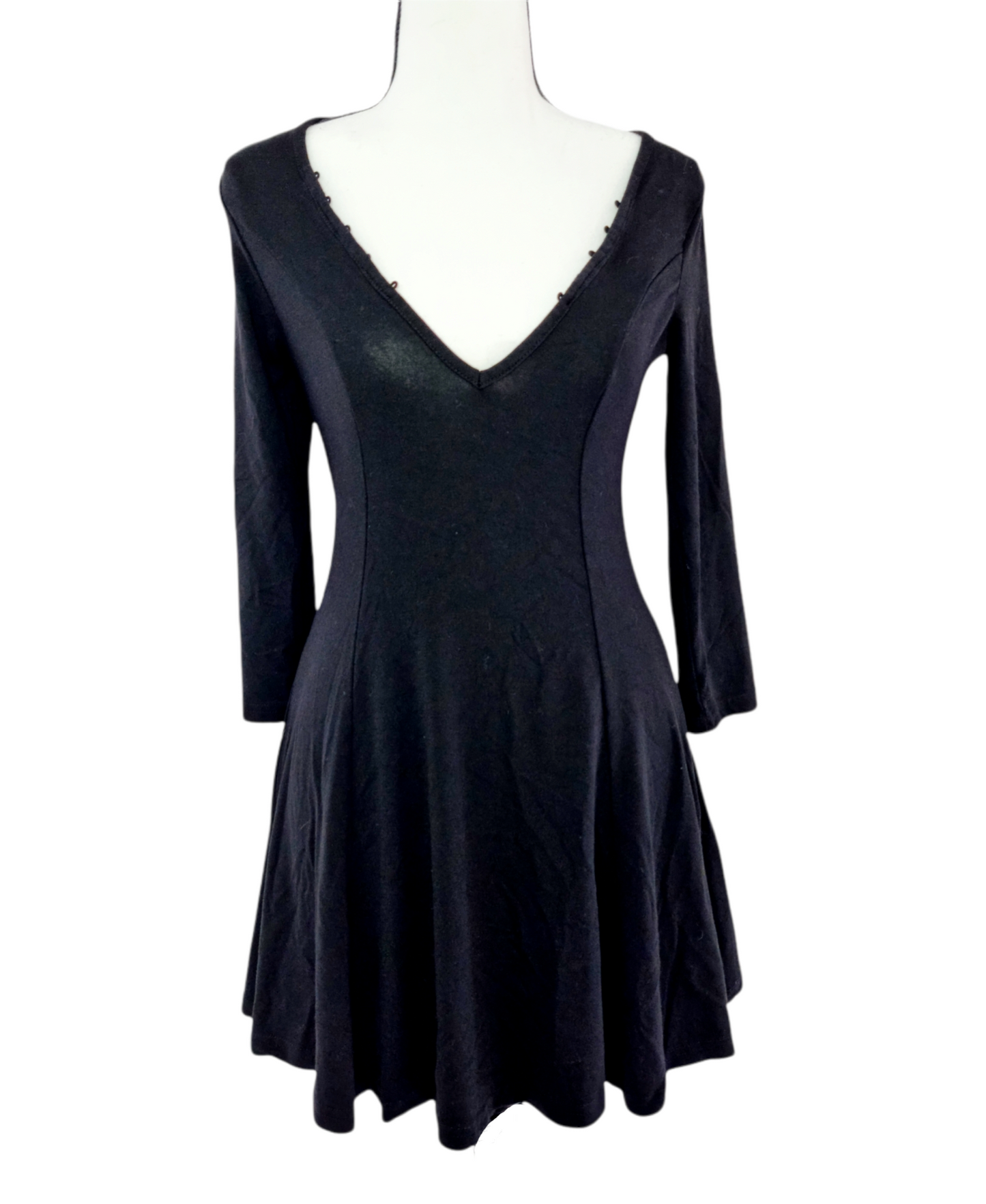 Robe noire à manches longues (SIZE : M)
