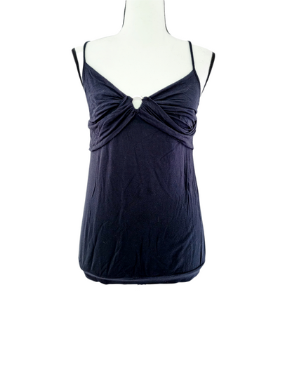 Top noir avec boucle centrale (SIZE : S)