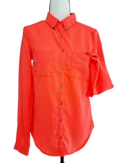 Blouse légère de couleur pétante (SIZE : 38)