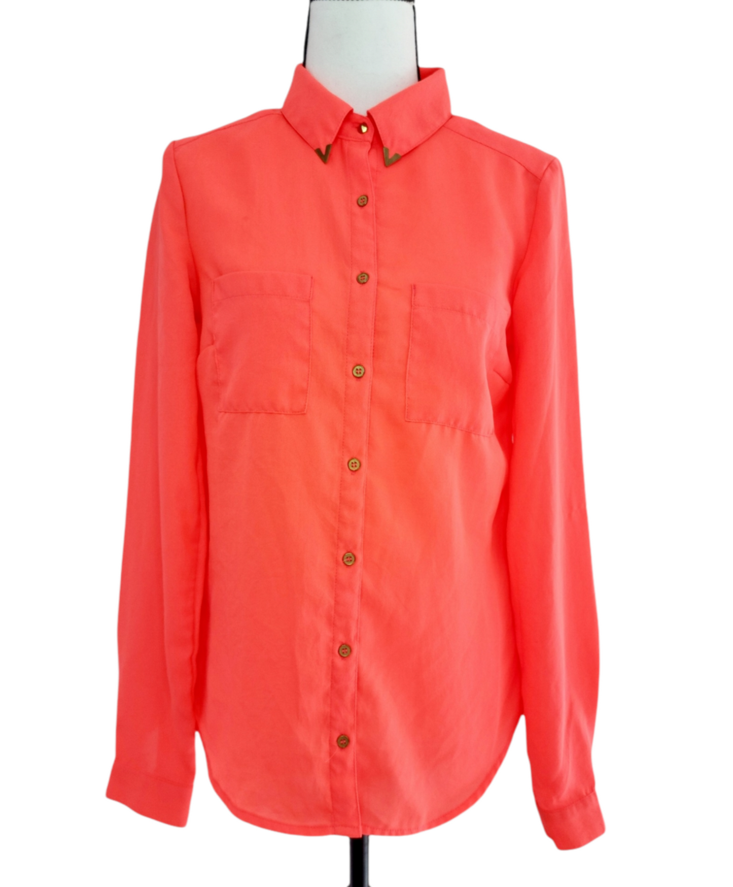 Blouse légère de couleur pétante (SIZE : 38)