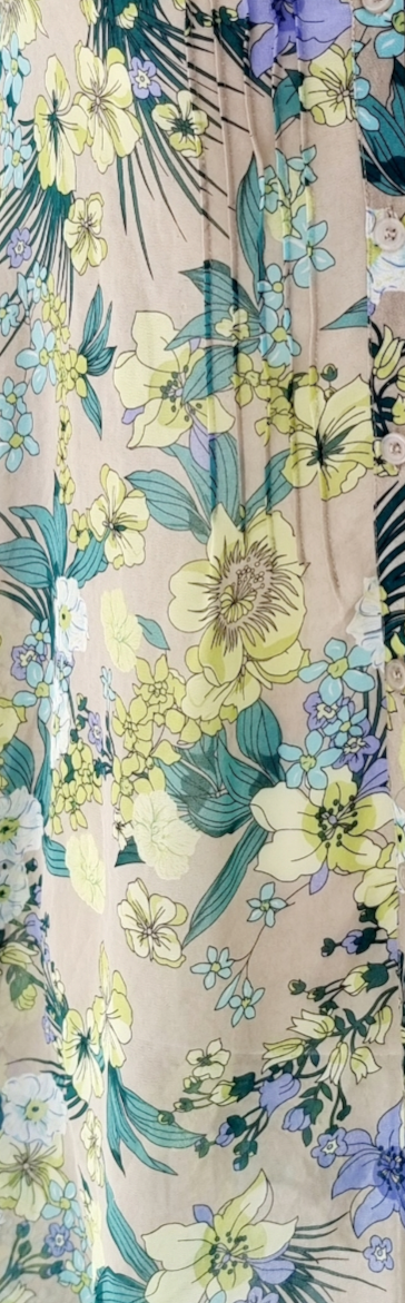 Ensemble florale jupe & blouse (SIZE : EUR 48)